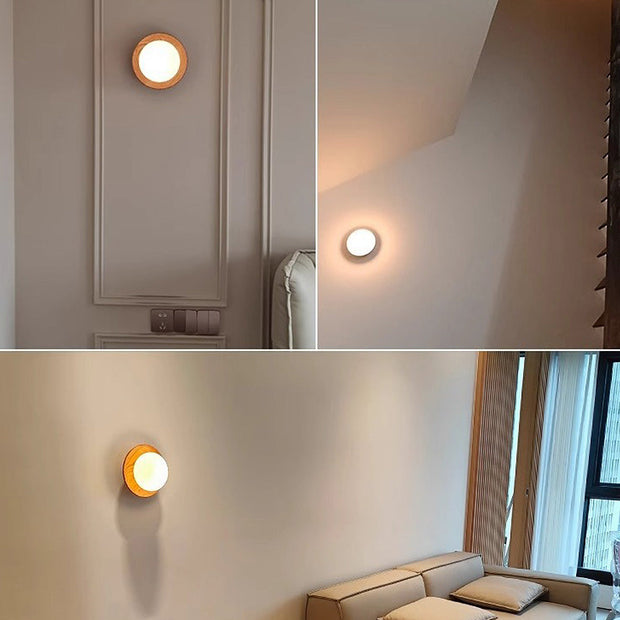 HolzLumen Wandleuchte G9 LED, 110-240V, Frosted Glass, für Küche, Schlafzimmer