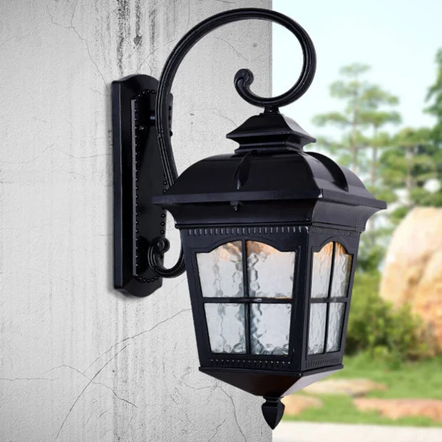 NachtGlanz Außenwandleuchte wetterfeste Wandlampe für Terrasse Balkon Garten
