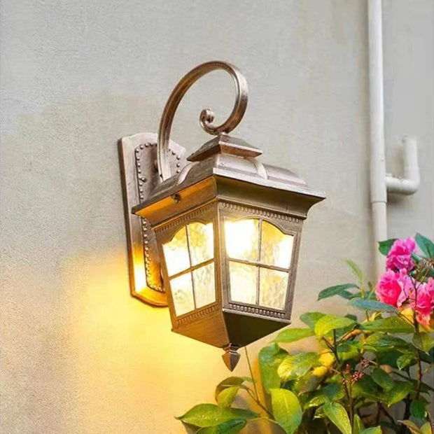 NachtGlanz Außenwandleuchte wetterfeste Wandlampe für Terrasse Balkon Garten