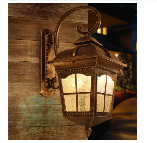NachtGlanz Außenwandleuchte wetterfeste Wandlampe für Terrasse Balkon Garten