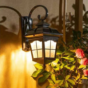 NachtGlanz Außenwandleuchte wetterfeste Wandlampe für Terrasse Balkon Garten
