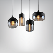 Claréa Pendelleuchte 4 Formen, Klarglas-Schirm, LED, E27, 220V, Metall- und Holz-Akzente, CCC/CE/ROHS zertifiziert Deckenlampen