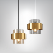 Glasviva Hängelampe mit verstellbarem 120cm Kabel - Metall & Glas E27 Deckenleuchte, AC Power, ROHS/CCC/CE zertifiziert
