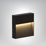 SolarÉclipse Wandlampe LED-Wandleuchte für den Außenbereich - schwarzes Metall & Acryl - solarbetrieben, IP65, warmweißes Licht für 5-10㎡ Garten