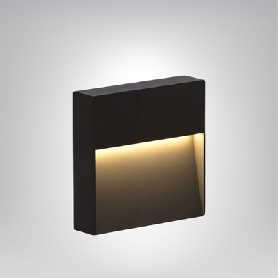 SolarÉclipse Wandlampe LED-Wandleuchte für den Außenbereich - schwarzes Metall & Acryl - solarbetrieben, IP65, warmweißes Licht für 5-10㎡ Garten
