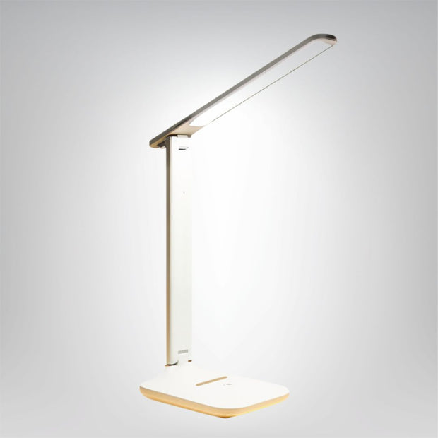LichtFlex LED Schreibtischlampe dimmbar mit USB und Augenschutz für Büro und Zuhause