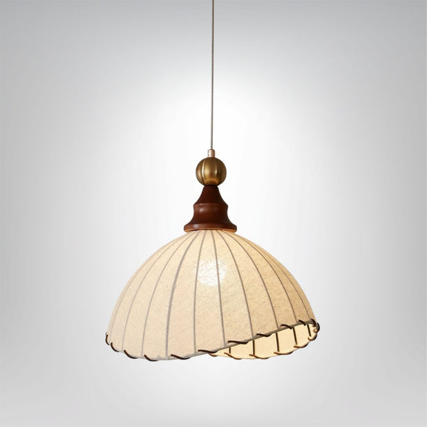 Elegante Stofflampe für Wohnzimmer Esszimmer oder Flur mit Holzrahmen