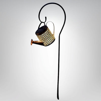 Solar Gartenlampe Gießkanne LED Beleuchtung für außen wetterfest romantisch Deko
