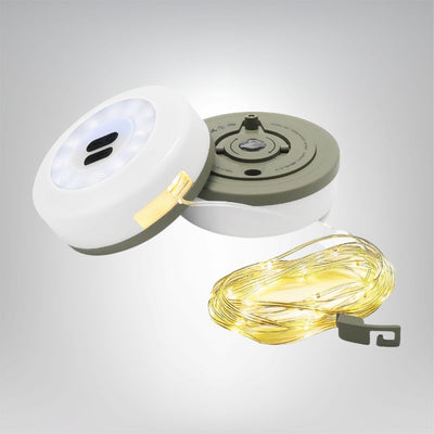 LichtFlex Campline tragbare dimmbare LED Lichterkette für Camping Garten Innen