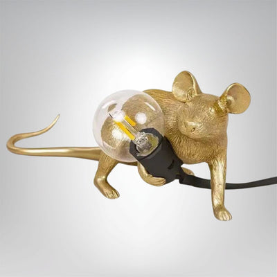 LichtMaus Art Deco Nachtlampe mit Mausfuß für Schlafzimmer