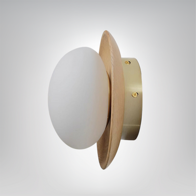 HolzLumen Wandleuchte G9 LED, 110-240V, Frosted Glass, für Küche, Schlafzimmer