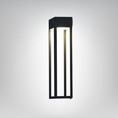 Solar Außenlampe LED schwarz modern wasserdicht für Garten und Terrasse