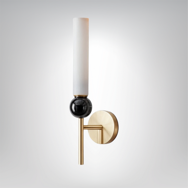 MarmoLux Wandlicht, Gold oder Schwarz, Kupfer & Marmor, G9 LED 5W 3000K, Moderner Stil