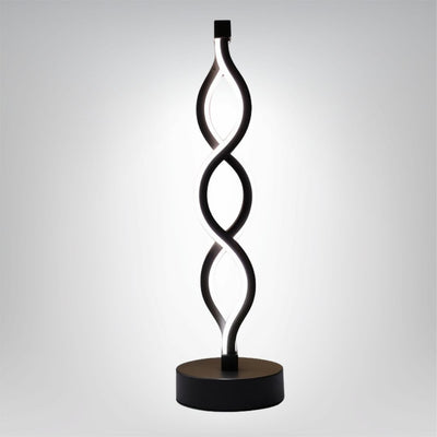 LichtAlva dimmbare LED Tischlampe aus Aluminium mit USB und modernem Design
