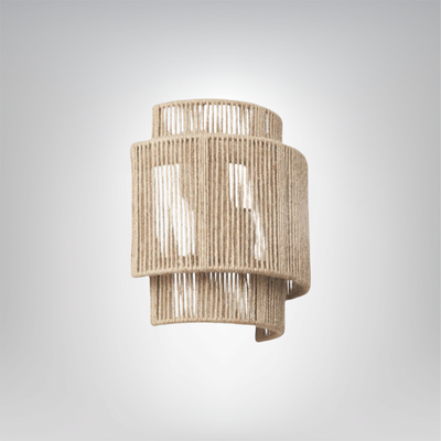 JutaLuma Wandlampe Naturbraun Juteschirm