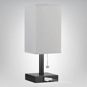 LumoLade dimmbare LED Tischlampe mit USB Ladeanschlüssen und 3 Farbtemperaturen