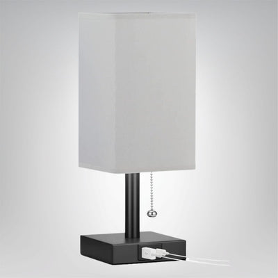 LumoLade dimmbare LED Tischlampe mit USB Ladeanschlüssen und 3 Farbtemperaturen