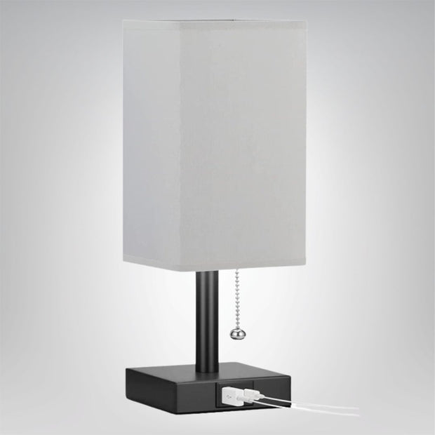 LumoLade dimmbare LED Tischlampe mit USB Ladeanschlüssen und 3 Farbtemperaturen