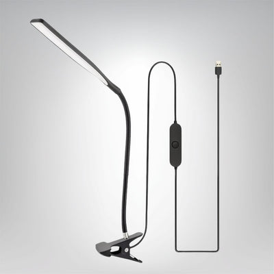 FlexiLumo LED Schreibtischlampe mit Schwanenhals und Klemme für Homeoffice und Studium