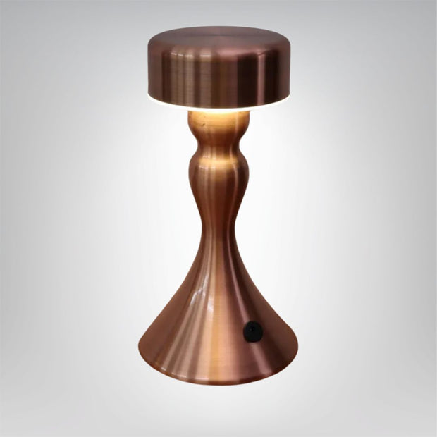 LumaGold Touch kabellose LED Tischlampe mit Ladefunktion in Gold