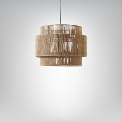 Jutéa Hängeleuchte, Hängelampe aus Jute mit natürlichem Look, Ø30 cm, H45 cm Deckenlampen