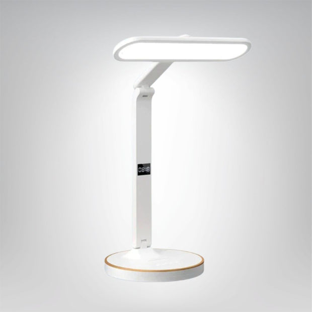 LED Tischlampe mit Uhr Modernes Design Energiesparend und Touch Steuerung