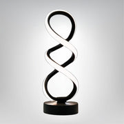 LumaSpiral LED Tischlampe mit Farbwechsel modernes Spiraldesign USB Beleuchtung