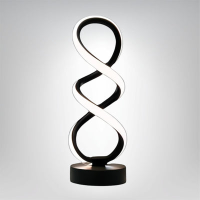 LumaSpiral LED Tischlampe mit Farbwechsel modernes Spiraldesign USB Beleuchtung
