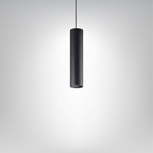 ZyluLux Pendelleuchte, Matt Schwarz - Aluminium - Höhenverstellbar - Modern