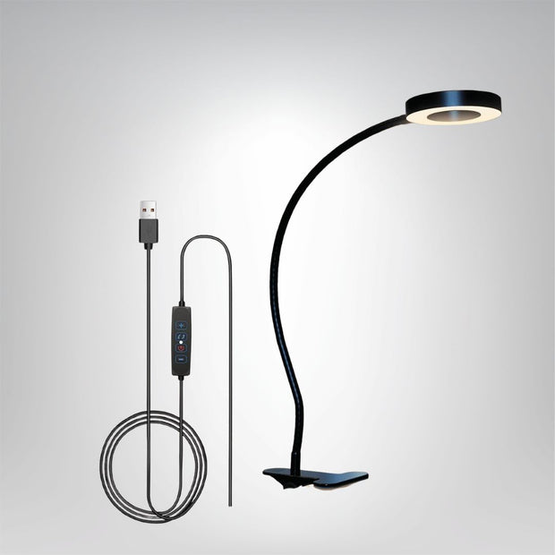 Leselampe mit Clip LED 48 dimmbar flexibel USB Leselicht fürs Bett