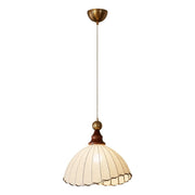 Elegante Stofflampe für Wohnzimmer Esszimmer oder Flur mit Holzrahmen