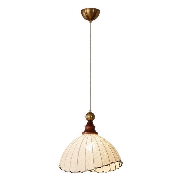 Elegante Stofflampe für Wohnzimmer Esszimmer oder Flur mit Holzrahmen