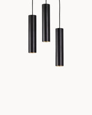 ZyluLux Pendelleuchte, Matt Schwarz - Aluminium - Höhenverstellbar - Modern