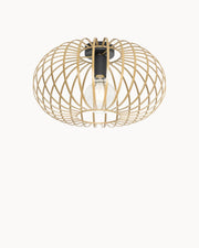 NoirÉclat Deckenleuchte Retro Schwarz-Gold – Metall Rund – Ø30 cm