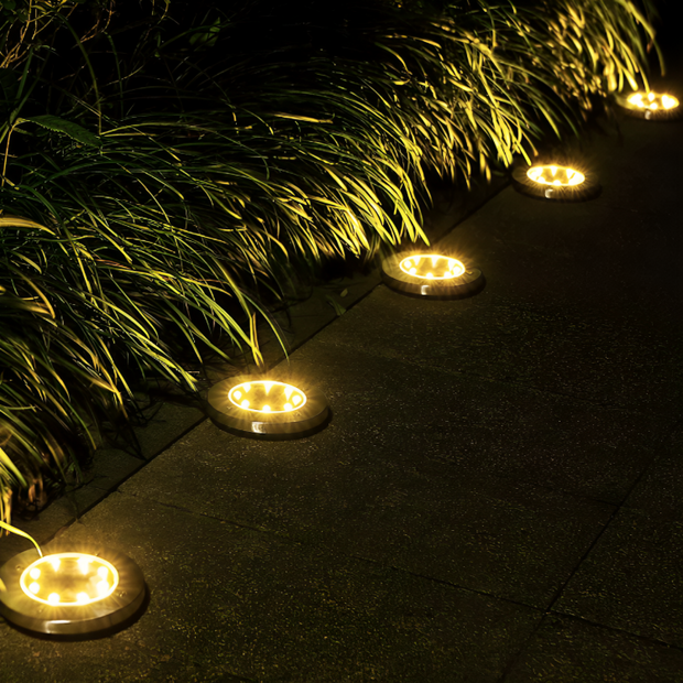Solar Gartenleuchten wetterfest – LED Außenbeleuchtung Solarglanz im 2er-Set | Marthova