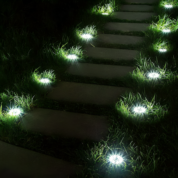 Solar Gartenleuchten wetterfest – LED Außenbeleuchtung Solarglanz im 2er-Set | Marthova