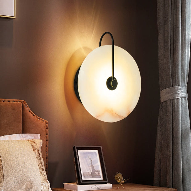 MarmorÉclat Wandlampe, LED, fest verdrahtet, umweltfreundliche Glühbirne