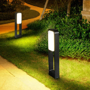 GlanzLicht LED Außenlampe wetterfest modern energieeffizient silber