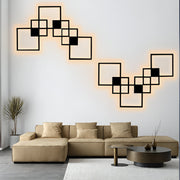 LichtKunst Aura LED Wandlampe modern energieeffizient für Wohnzimmer Schlafzimmer