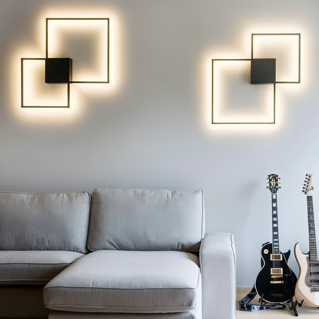 LichtKunst Aura LED Wandlampe modern energieeffizient für Wohnzimmer Schlafzimmer