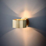 NoirAura Wandlicht, Moderne Wandleuchte, Eisen, Schwarz/Gold Finish, Auf-/Abwärtslicht, 90-260V