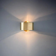 NoirAura Wandlicht, Moderne Wandleuchte, Eisen, Schwarz/Gold Finish, Auf-/Abwärtslicht, 90-260V