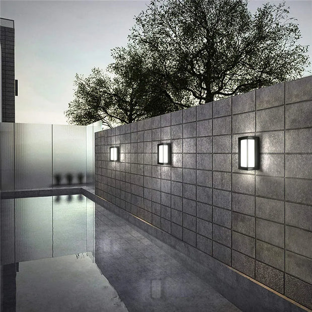 Wasserfeste LED Außenwandleuchte modern warmweiß IP65