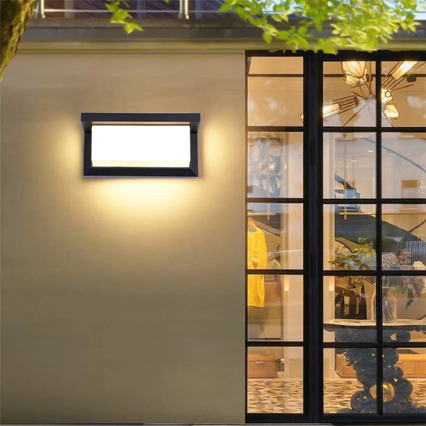 Wasserfeste LED Außenwandleuchte modern warmweiß IP65