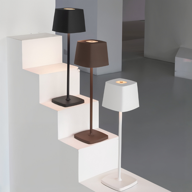 Kabellose Tischlampe mit Touchsteuerung und Akku stilvolles LED Licht für Wohnzimmer Terrasse oder Büro