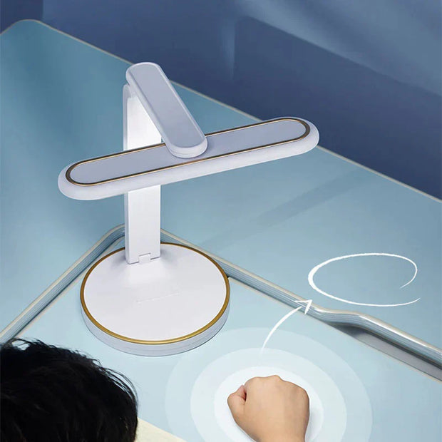 LED Tischlampe mit Uhr Modernes Design Energiesparend und Touch Steuerung