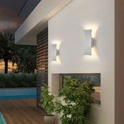 Moderne LED Wandleuchten Außen – Wetterfeste Außenlampen UrbanBeam im 2er-Set | Marthova