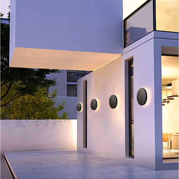 LumiGlanz LED Außenwandleuchte warmweiß wetterfest modern für Garten Terrasse Wand