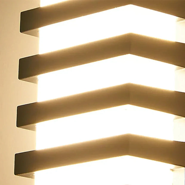 Moderne LED Wandleuchte aus Aluminium für Innen und Außen