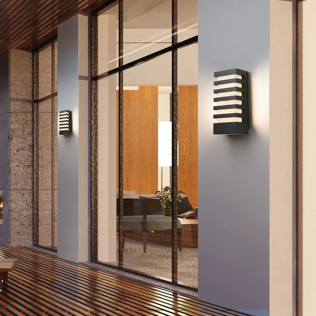 Moderne LED Wandleuchte aus Aluminium für Innen und Außen